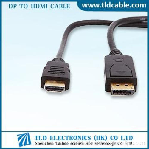 1.8M DP DisplayPort Male to HDMI Male Cable